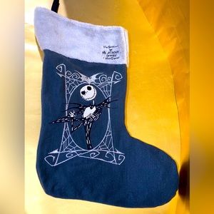 DISNEY NIGHTMARE BEFORE CHRISTMAS JACK SKELLINGTON XMAS STOCKING HOT TOPIC